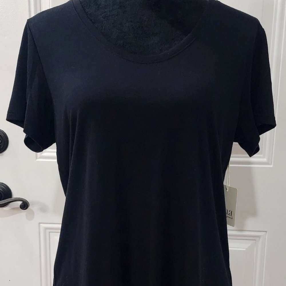 a.n.a Womens Scoop Neck Short Sleeve T-Shirt
